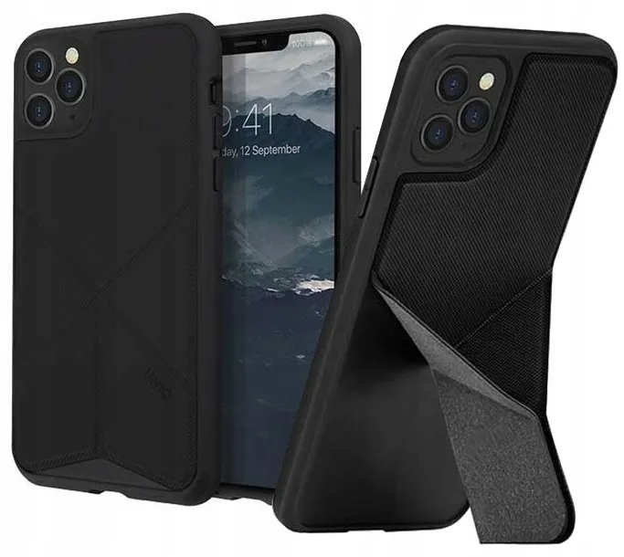 uniq-etui-transforma-iphone-11-pro-max-czarny-ebon-zalaczone-wyposazenie-szklo-hartowane