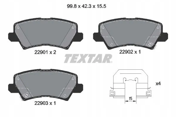 textar-klocki-hamulcowe-tyl-2290101-stan-nowy