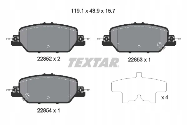 textar-klocki-hamulcowe-tyl-2285201-stan-nowy