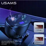 usams-adapter-samoch-c16-2-gniazda-2xusb-96w-fast-kolor-czarny