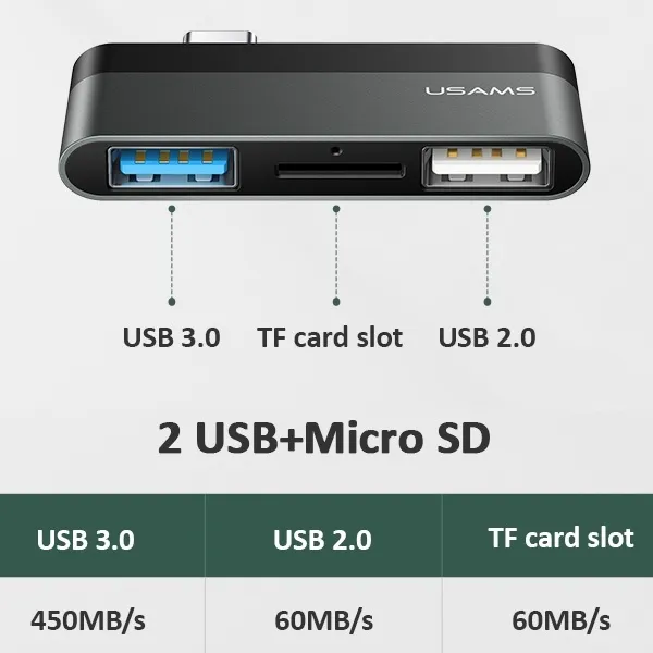 usams-adapter-usb-c-mini-hub-2xusb-micro-sd-szary-waga-z-opakowaniem-0-15-kg