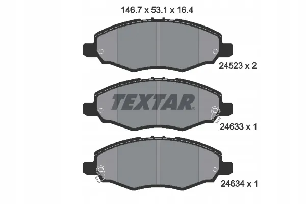 textar-klocki-hamulcowe-2452301-stan-nowy