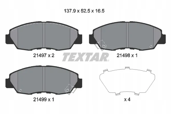 textar-klocki-hamulcowe-przod-2149704-stan-nowy