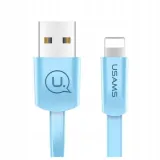 usams-kabel-plaski-u2-lightning-12m-niebiesk-blue