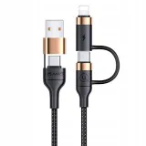 usams-kabel-pleciony-u62-2xusb-c-usb-a-lightning
