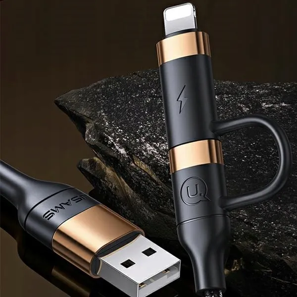 usams-kabel-pleciony-u62-2xusb-c-usb-a-lightning-kolor-czarny