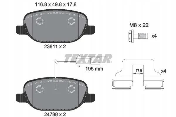 textar-klocki-hamulcowe-2381101-stan-nowy