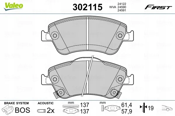 valeo-klocki-ham-302115-stan-nowy