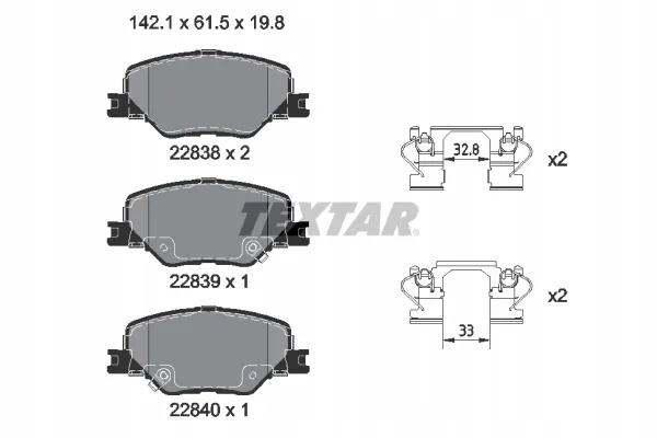 textar-klocki-hamulcowe-przod-2283801-stan-nowy