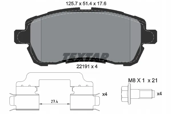 textar-klocki-hamulcowe-2219103-stan-nowy