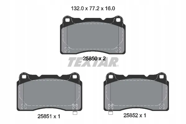 textar-klocki-hamulcowe-przod-2585001-stan-nowy