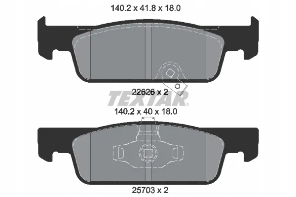 textar-klocki-hamulcowe-przod-2262601-stan-nowy