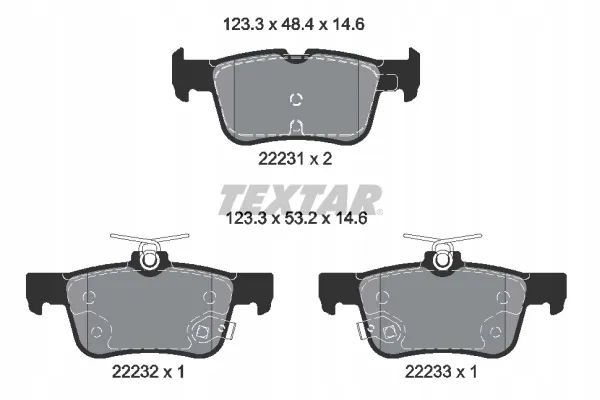 textar-klocki-hamulcowe-tyl-2223103-stan-nowy