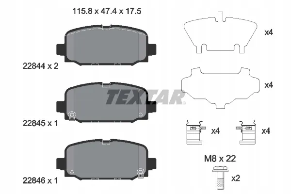 textar-klocki-hamulcowe-tyl-2284401-stan-nowy