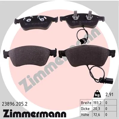 zimmermann-klocki-ham-przod-audi-a6-stan-nowy