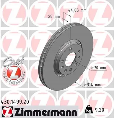 zimmermann-tarcze-std-klocki-std-przod-saab-stan-nowy