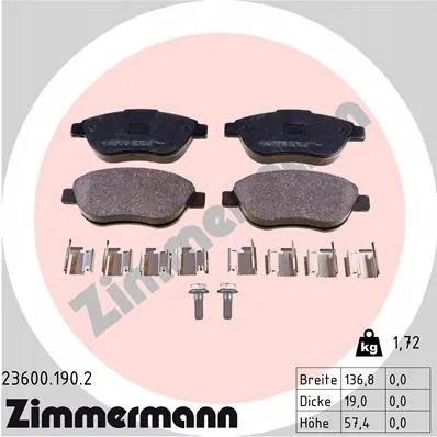 zimmermann-tarcze-std-klocki-std-przod-citroen-stan-nowy