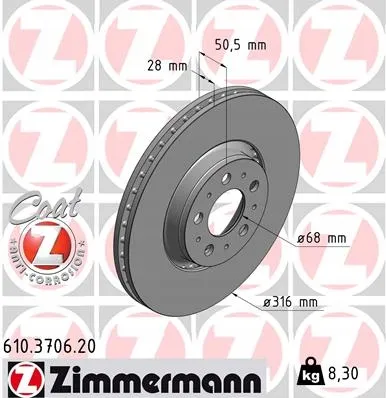 zimmermann-tarcze-std-klocki-std-przod-volvo-stan-nowy