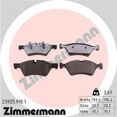 zimmermann-klocki-ham-rdz-przod-merc-klasa-e-stan-nowy
