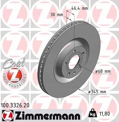 zimmermann-tarcze-std-klocki-std-przod-audi-stan-nowy