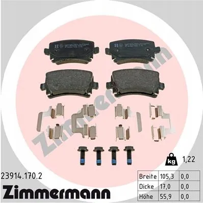 zimmermann-tarcze-std-klocki-std-przod-tyl-vw-stan-nowy