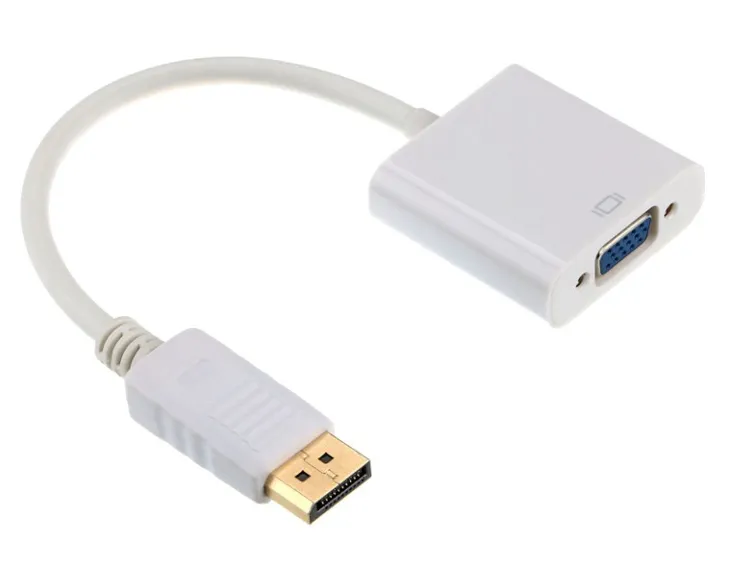 adapter-display-port-vga-bialy