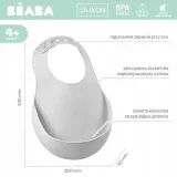 sliniak-silikonowy-kieszonka-light-mist-4m-beaba-stan-nowy