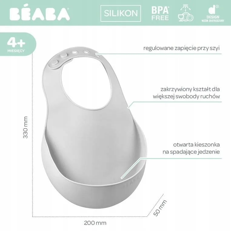 sliniak-silikonowy-kieszonka-light-mist-4m-beaba