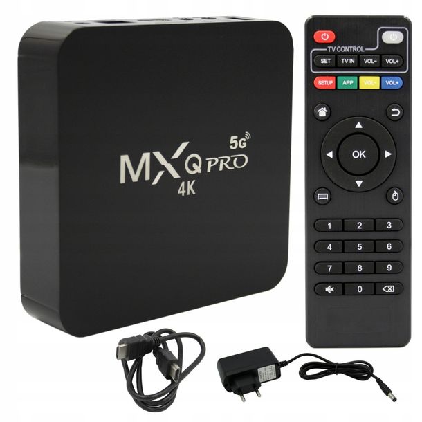 Zdjęcia - Odtwarzacz multimedialny Android TV Box Smart TV BOX 16GB MXQ PRO 4K 2+16GB ANDROID 10.1 WiFi 5G 