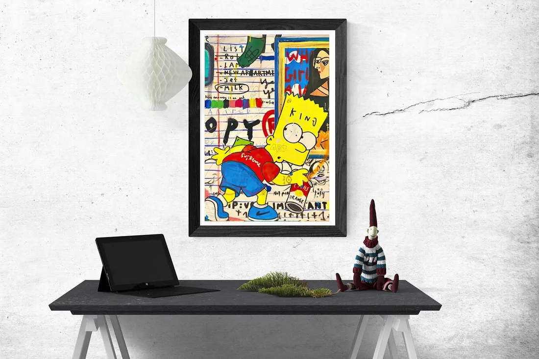 plakat-canvas-bart-simpson-stan-nowy