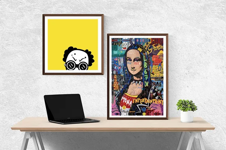 plakat-na-plotnie-z-graffiti-mona-lisy-stan-nowy