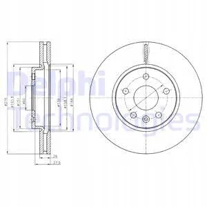 delphi-bg4191-tarcza-opel-astra-j-stan-nowy