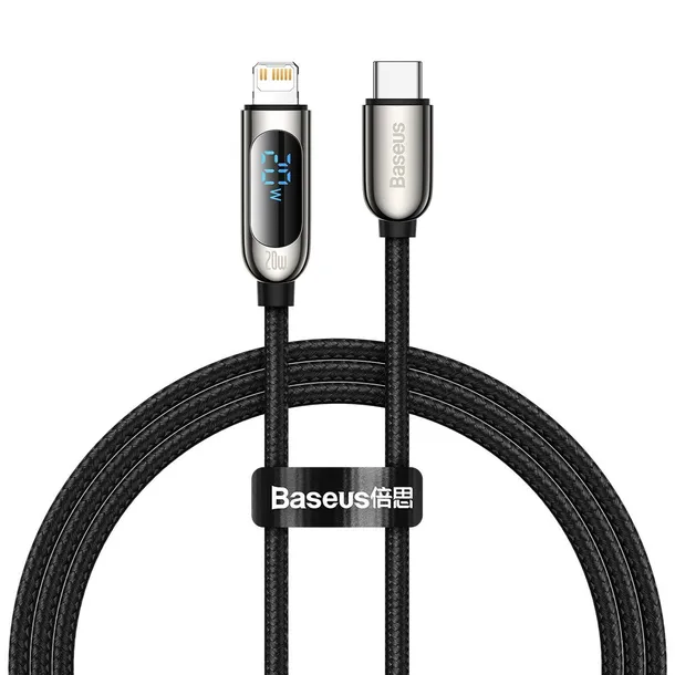 kabel-usb-c-do-lightning-baseus-display-pd-20w-1m-czarny