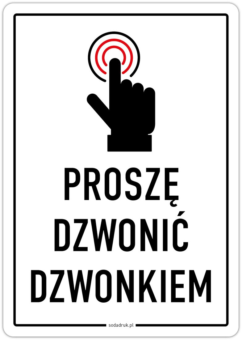 Prosz Dzwoni Dzwonkiem Naklejka Erli Pl