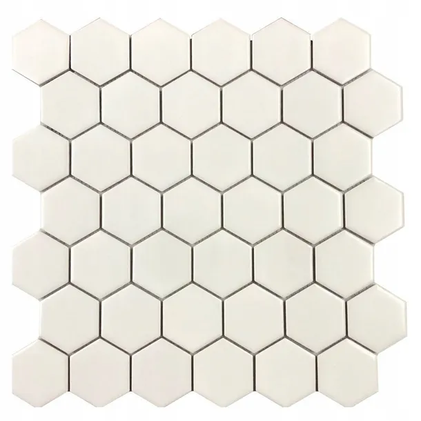 mozaika-gres-white-medium-hexagones-matt-30x30-cm