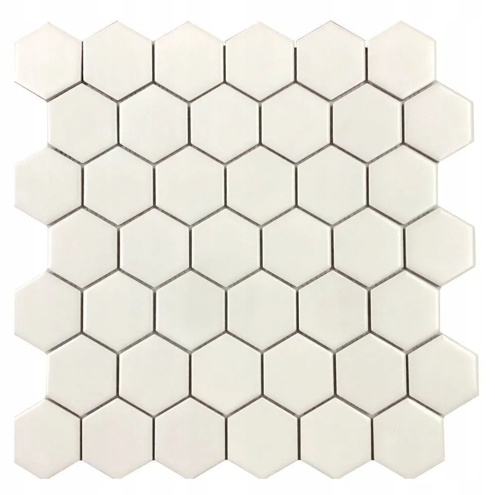 mozaika-gres-white-medium-hexagones-matt-30x30-cm