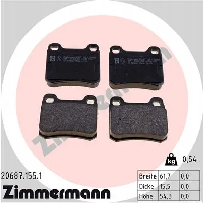 zimmermann-klocki-ham-tyl-merc-klasa-e-stan-nowy