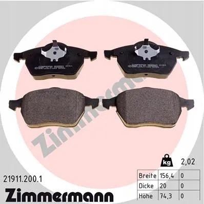 zimmermann-klocki-ham-przod-vw-golf-stan-nowy