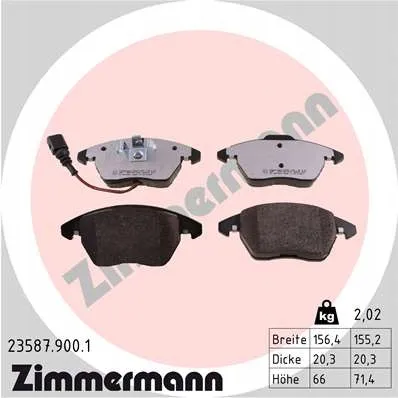 zimmermann-klocki-ham-rdz-przod-vw-golf-stan-nowy