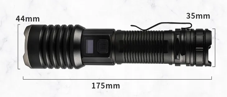 latarka-xhp160-lcd-usb-26650-panasonic-5000mah-stan-nowy-material-aluminium