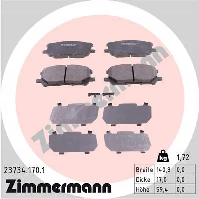 zimmermann-klocki-ham-przod-lexus-rx-stan-nowy