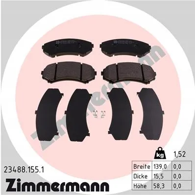 zimmermann-klocki-ham-przod-mazda-e-serie-stan-nowy