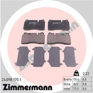zimmermann-klocki-ham-przod-audi-a3-stan-nowy