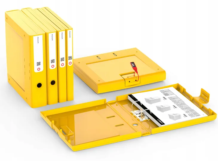 folder-segregator-a4-25mm-moxom-newbinder-yellow-grubosc-25-mm