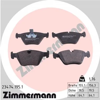 zimmermann-klocki-ham-przod-bmw-3-stan-nowy