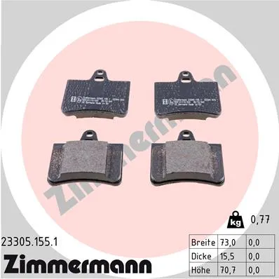 zimmermann-klocki-ham-tyl-citroen-c5-stan-nowy