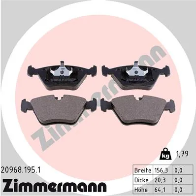zimmermann-klocki-ham-przod-bmw-3-stan-nowy