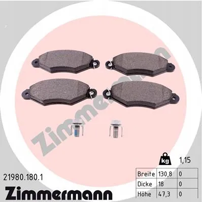 zimmermann-klocki-ham-przod-renault-kangoo-stan-nowy