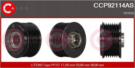 casco-kolo-pasowe-alternatora-ccp92114as-stan-nowy
