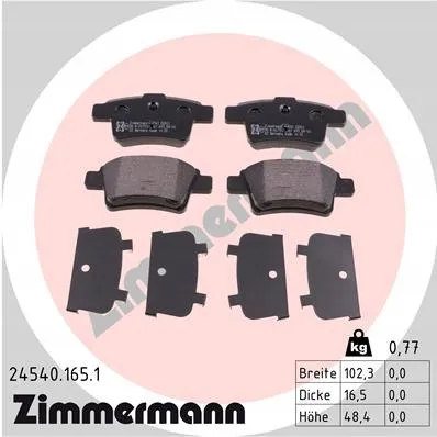 zimmermann-klocki-ham-tyl-citroen-c4-stan-nowy